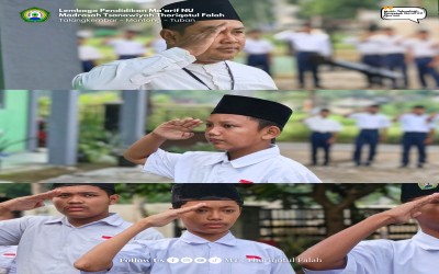 MTs. Thoriqotul Falah: Menjemput Senin dengan Semangat Literasi dan Ilahi